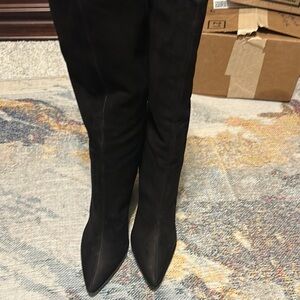 COPY - SCHUTZ Black Winter Rain Boots with Pointed Toe